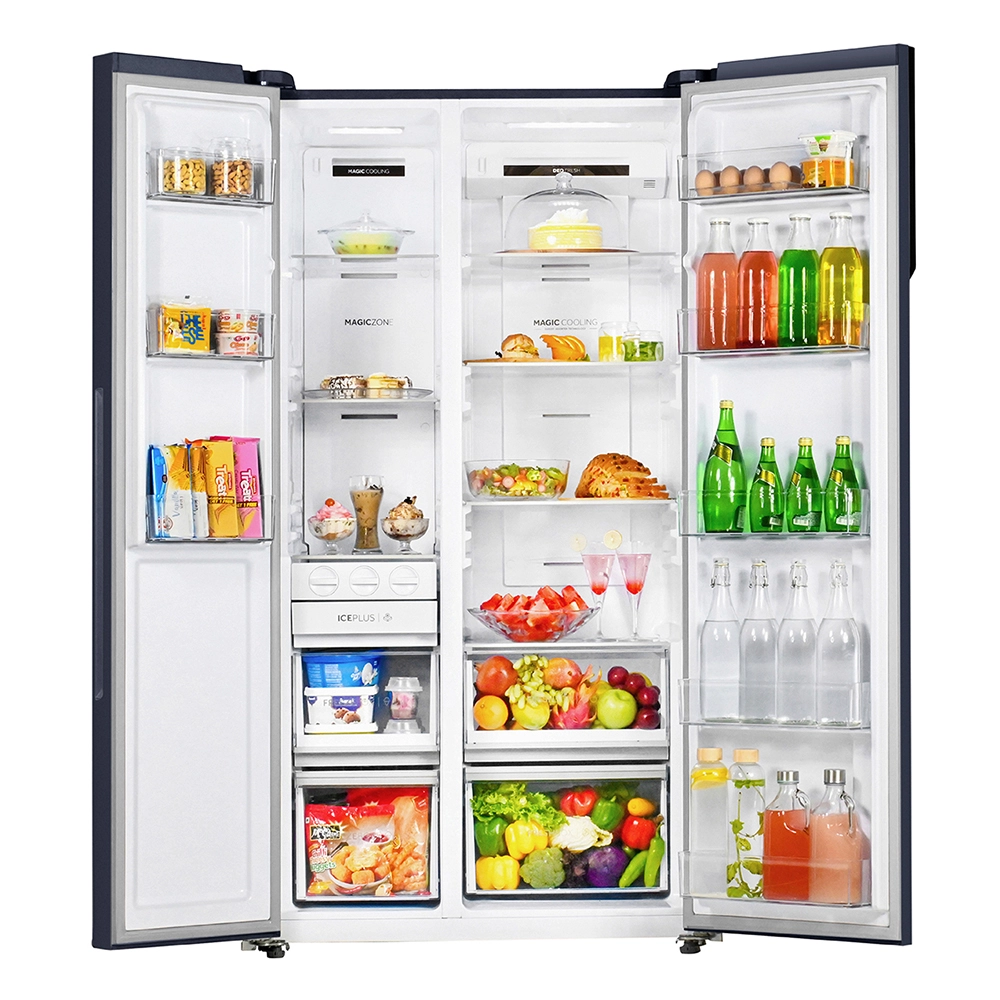 Haier Wifi enabled 602 L smart convertible  Double Door Side By Side Refrigerator, Expert Inverter Technology , HRS-682GKU1